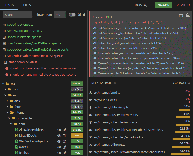 Test and Coverage Explorer