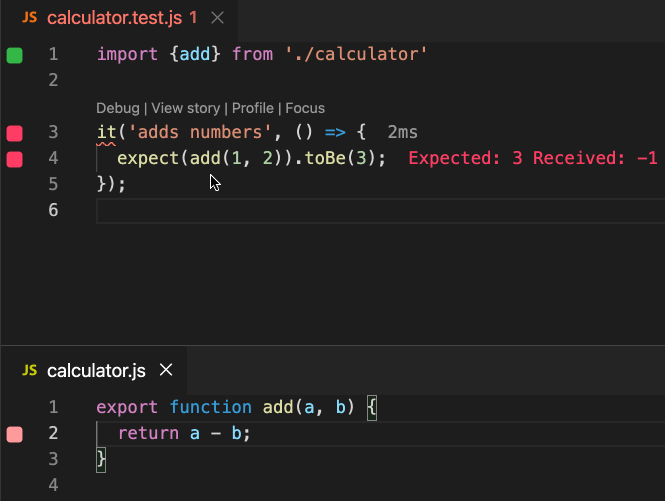 Wallaby.js Tutorials: VS Code tutorial